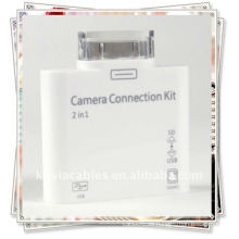 2 in 1 Kartenleser für Apple iPad Kamera Anschluss Kit